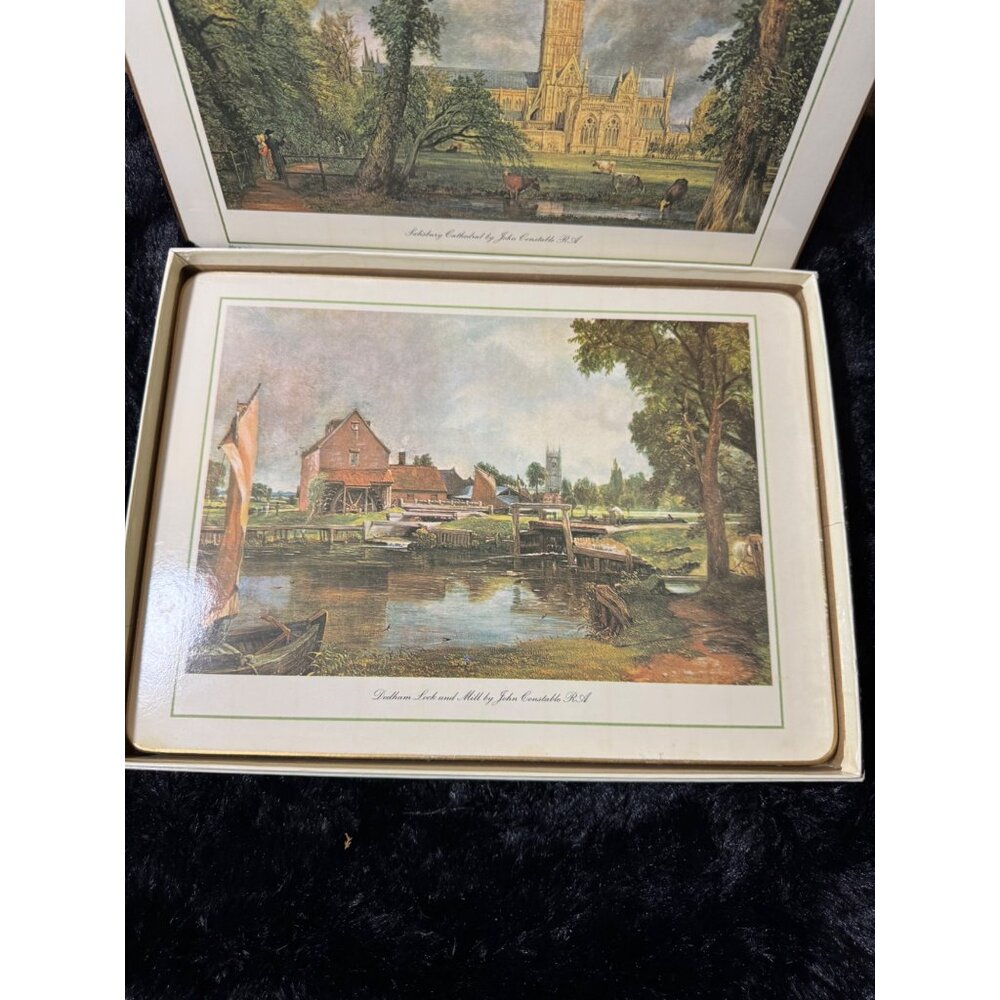 Clover Leaf Table Mats Placemats London Landmarks Cork Back Set of 6 - Picture 4 of 9